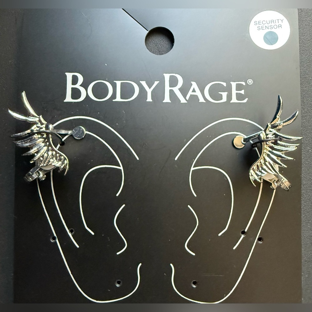 Body Rage Black Ear Cuffs Set - Picture 3 of 9